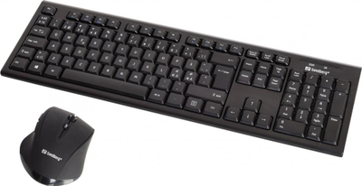 Set tastierë dhe maus wireless nor, për zyrë, i zi