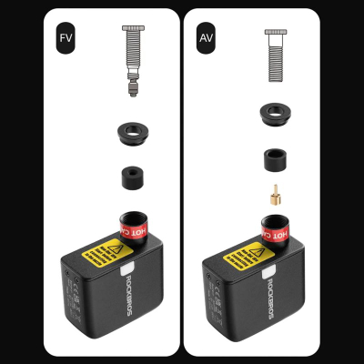 Pomç mini elektrike për biçikletë Rockbros 42320008001, 100 PSI, USB C, e zezë