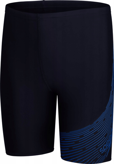 Rroba banje çunash Speedo Medley Logo Jammer, EnduraFlex, kundër klorit, blu navy