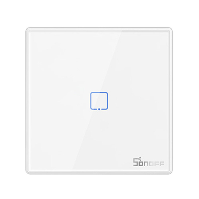 Ndërprerës inteligjent wireless Sonoff T2EU1C RF, 1 kanal, 433MHz, i bardhë