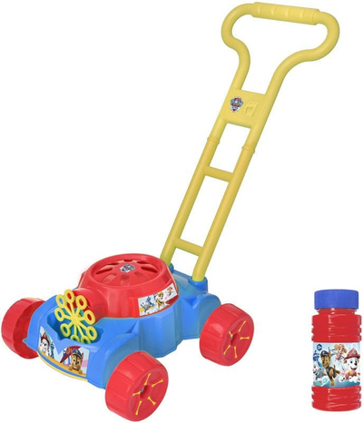 Makina e flluskave Paw Patrol Bubble Lawnmower, lodër për kalamoj, me personazhe të vizatimit, shumëngjyrëshe
