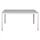 Tavolinë metalike + xham 150×90×75 cm,"HM5767.03", bardhë