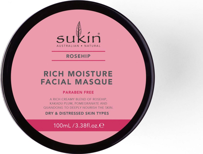 Maskë fytyre Sukin Rosehip, për lagie të lëkurës, 100 ml