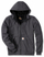Bluza me kapuç Carhartt Wind Fighter, me zinxhir, gri e errët