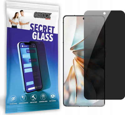 Xham privatësie Grizz SecretGlass për ZTE Nubia Z60S Pro, mbrojtës ekrani, i zi
