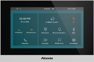 Monitor video interkomi Akuvox C313W, 7" LCD, WiFi dhe Bluetooth, i bardhë