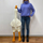 Gjelbër pelushi Kruzzel Goose 24720, maskot 130cm, i bardhë