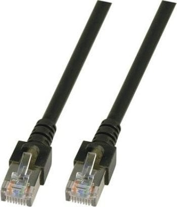 Kabllo rrjeti EFB Elektronik RJ45, Cat5e S FTP, 3 m, e zezë