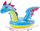 Dyshek pishine Intex Dragon Ride On, 201x119cm, me doreza, blu
