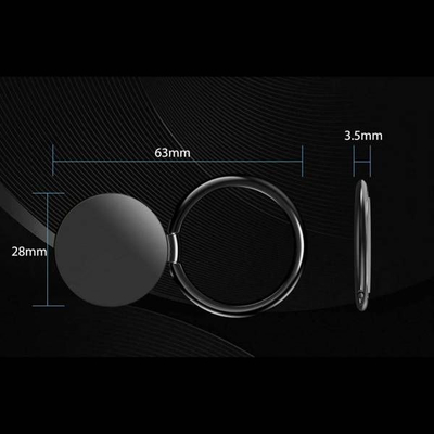 Mbajtëse magnetike për telefon Tech-Protect Finger Ring, që rrotullohet 360°, aliazh alumini, argjendtë