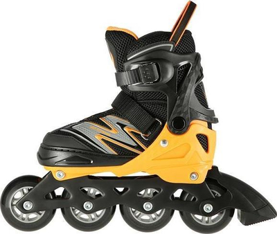 Patina inline Nils Extreme NA11010, madhësi rregulluese 35-38, kushineta ABEC7, e zezë portokalli