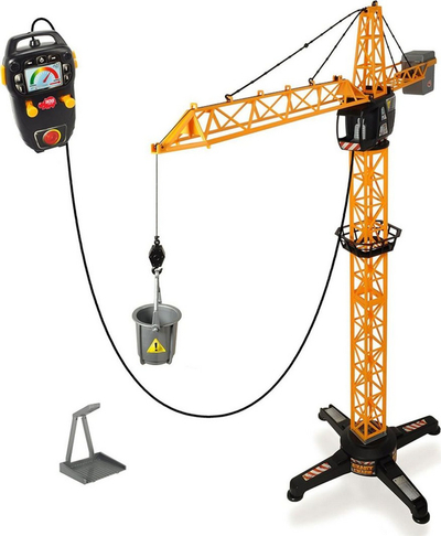 Vinç me telekomandë Dickie Construction Crane, 100 cm, i verdhë
