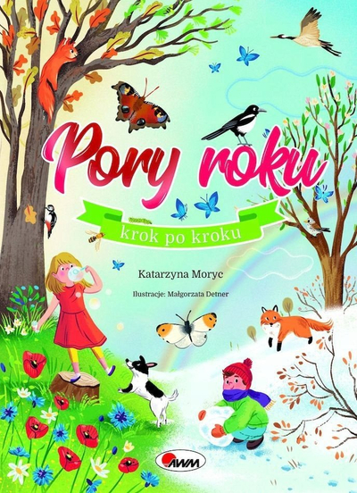 Libër me figura AWM Seasons with Fold-Out Pages, Katarzyna Moryc, kapak i fortë, në polonisht