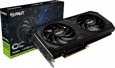 Графичка картичка Palit GeForce RTX 4070 Dual OC, 12GB GDDR6, црна