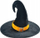 Kapelë shtrige Halloween Black Witch, 32x32cm, e zezë