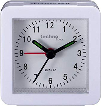 Orë udhëtimi me zile La Crosse Technology Geneva SC, quartz, analoge, e bardhë