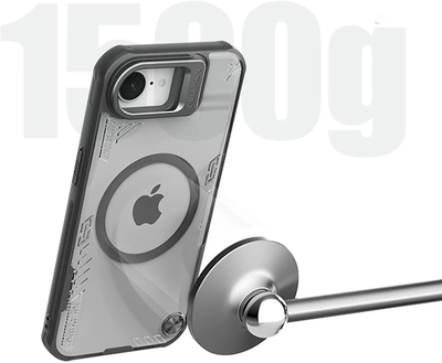 Mbulesë magnetike Nillkin Iceblade Prop me qëndrim për iPhone 16e, TPU, me stendë, e zezë