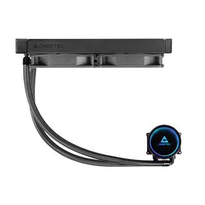 Ftohës uji për procesor Chieftec Iceberg 240 Dark CLC-240-BLK, radiator 240mm, ARGB, i zi