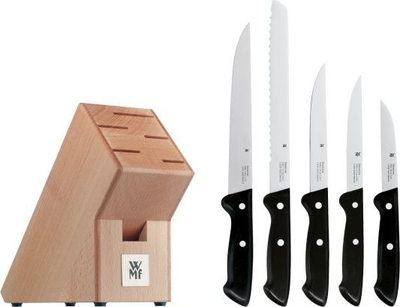 Set thikash WMF Classic, bllok druri, 6 copë, doreza të zeza