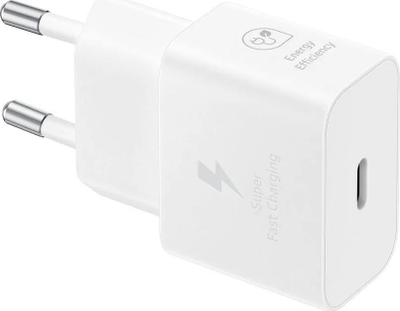 Karikues Samsung EP-TA2510, 25W, USB-C në USB-C, i bardhë