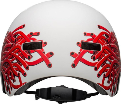 Helmetë biçiklete për fëmijë Bell Span, XS 49–53 cm, dizajn matte white eyes, e bardhë