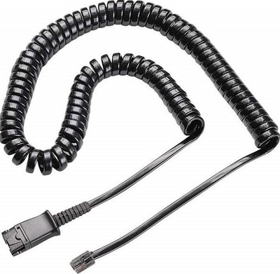 Kabllo për kufje Poly U10P S 784S0AA, lidhet direkt, e zezë