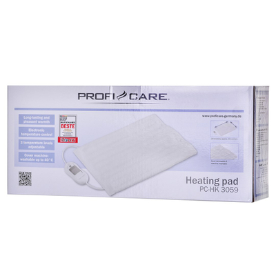 Jastëk elektrik ProfiCare PC-HK 3059, 30x40 cm, 3 nivele ngrohjeje, gri