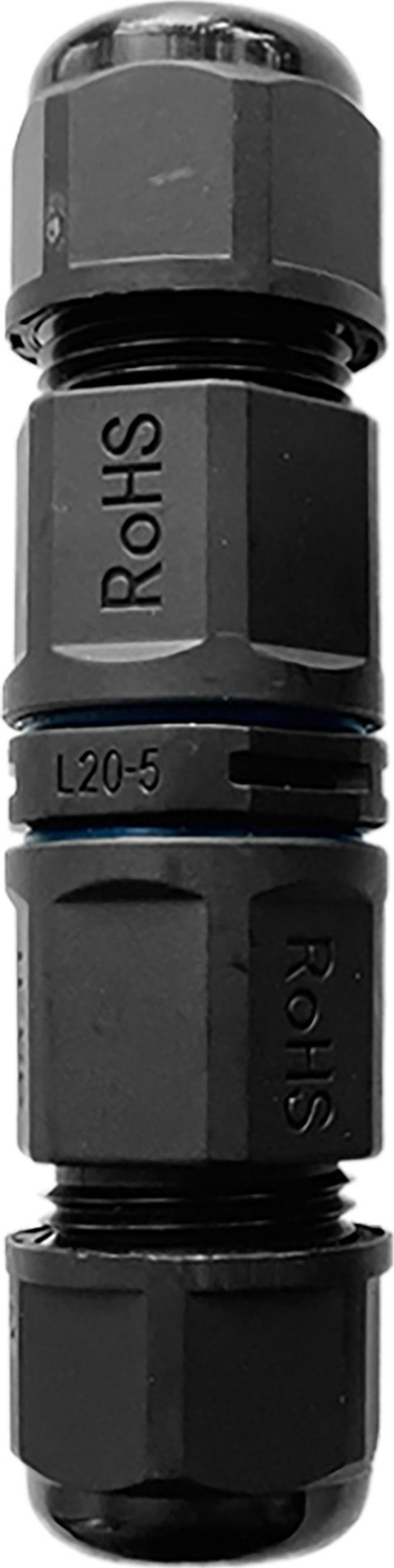Konektor kablli i drejt IP68, 5x2.5mm², 400V 25A, i zi