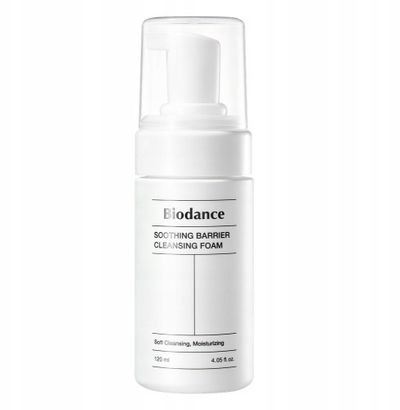 Shkumë pastruese fytyre Biodance Soothing Barrier, 120ml, për lëkurë të ndjeshme