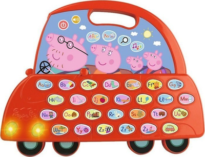 Lodër makinë VTech Peppy Letter Auto 61806, interaktive, e kuqe
