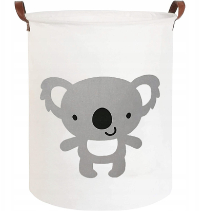 Кош за играчки, преклоплив Koala, платно канвас, 43L, повеќебоен