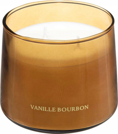 Миризлива свеќа Atmosphera Glass Candle Glamour, 7.5x8.5cm, жолта