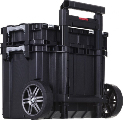 Karrocë veglash Keter Connect Cart Plus, organizuese me ndarje, me rrota gome, e zezë