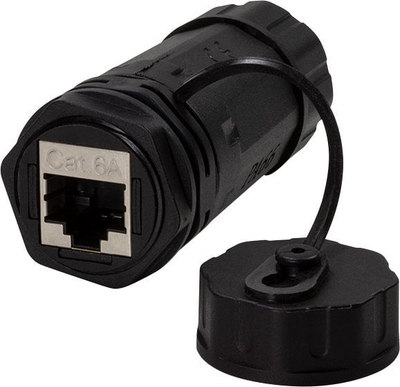 Bashkues rrjeti Logon Professional C6, Cat6A, IP68, i zi