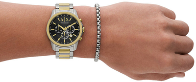 Set për meshkuj Armani Exchange Banks AX7148SET, orë dore + byzylyk