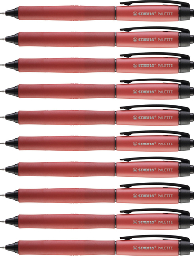 Stilolaps roller Stabilo Palette F, set 10 copë, i kuq