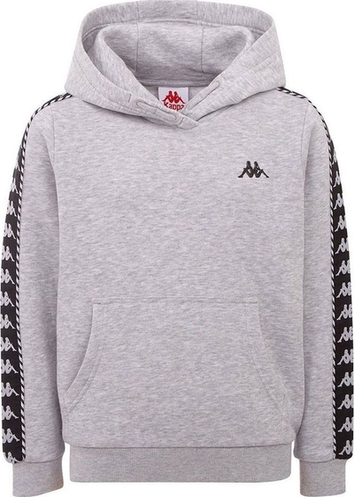 Bluzë me kapuç për kalamaj Kappa Igon Jr, fleece, me xhep kangur, gri