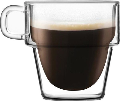 Set filxhanësh espresso termikë Vialli Design Senso, 6 copë, 150 ml, transparentë