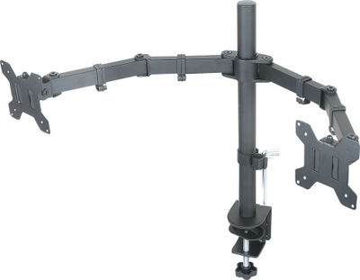 Mbajtëse Art për 2 monitorë, 13" - 27", e zezë