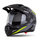 Helmetë moto CASSIDA Tour 2.0 X-tra, ECE 22.06, vizor Pinlock, gri e zezë me yellow fluo