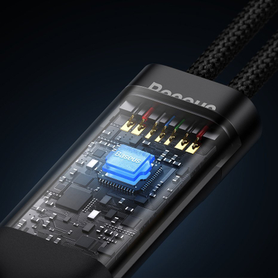 Kabllo karikimi Baseus 2 në 1 USB C, 100W PD, 1.5m, e zezë