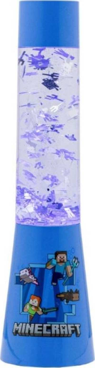 Lampë dekorative Paladone Minecraft Lava Lamp, 33cm, me USB, blu