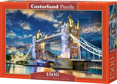 Puzzle Castorland Tower Bridge London England, 1500 pjesë, shumëngjyrësh