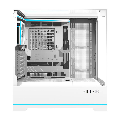 Kase PC DarkFlash DY450, ATX, USB 3.0 Type C, e bardhë