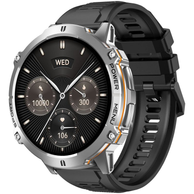 Ore inteligjente Gravity GT42-3, ekran 1.73" AMOLED, Bluetooth, ngjyrë argjend
