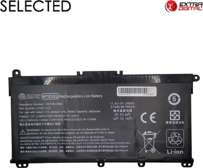 Батерија за лаптоп Extra Digital HP HT03XL, 4150mAh, 11.4V, црна