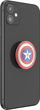 Mbajtës telefoni PopSockets PopGrip Marvel Captain America Shield, enamel, shumëngjyrësh