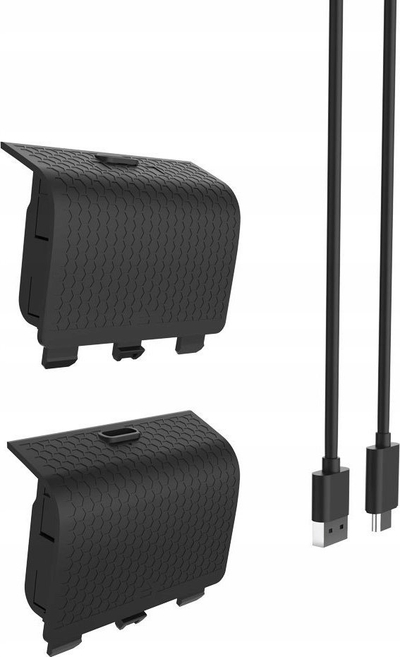 Bateri rikarikueshme JYS JYZ-X131 për Xbox, set 2x 800mAh, USB Type-C, e zezë