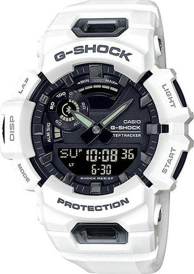Orë sportive Casio G-Shock GBA-900-7AER, Bluetooth, që s’e ha sharra goditjet, e zezë