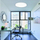 Llambë tavani LED Boston, 2x36W, me telekomandë, e bardhë